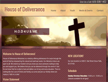 Tablet Screenshot of houseofdeliverancesf.org